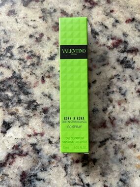 Valentino Green Neon Box in Green Stravaganza with Black Logo Panel